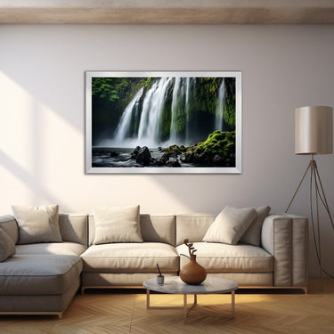 Tropical Waterfall Painting
